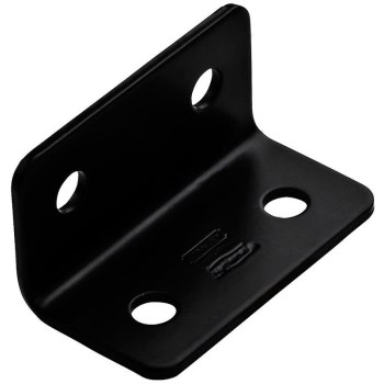 Corner Brace, Heavy Duty Wide/Black ~ 1.6" x 7" x 1/8"