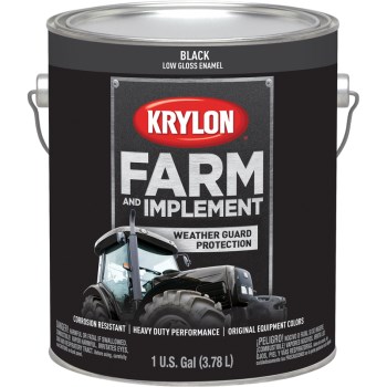 Farm & Implement Paint, 1965 Low Gloss Black ~ Gallon