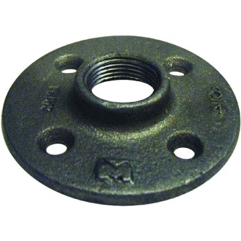 Black Floor Flange ~ 3/8"