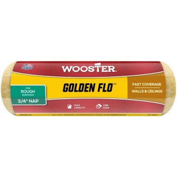 Wooster 0RR6620090 Golden Flo Roller Cover for Rough Surfaces ~ 9" x 3/4" Nap