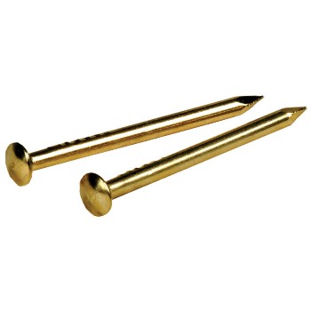 Hillman  122622 Escutcheon Pins - Brass - 18 Gauge - 0.75 inch