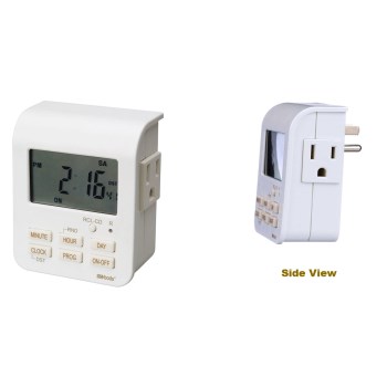 main  7-Day Indoor Digital Plug-In Timer