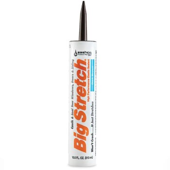 Sashco Big Stretch Acrylic Sealant, Dark Brown - 10.5 oz