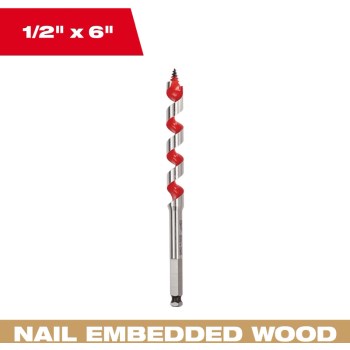 Milwaukee Spur Auger Bit - 1/2" x 6"