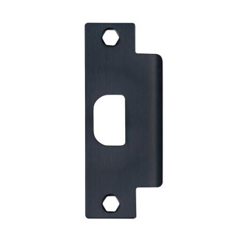 Tell ASA Strike Plate, Matte Black 1-1/4" x 4-7/8"