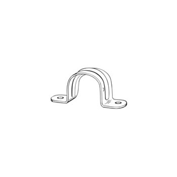 Conduit Strap, Two Hole, Steel, 1/2 inch