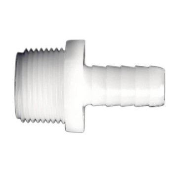 Male Barb Adapter ~ 3/4" MIP x 1/2" 