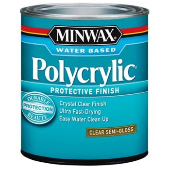 Polycrylic Protective Finish, Clear Semi-Gloss ~ Quart 