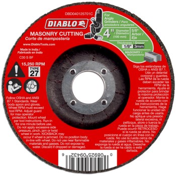 4 Masonry Cut Off Disc