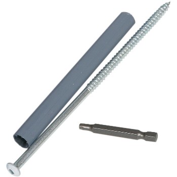 Gutter Screws & Ferrules, White ~ 7"