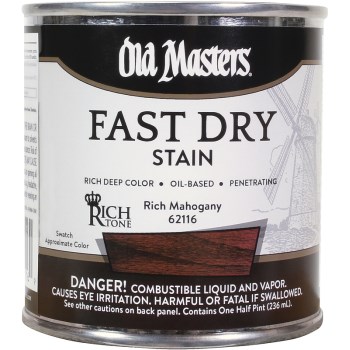 Fast Dry Stain, Rich Mahogany ~ 1/2 pint
