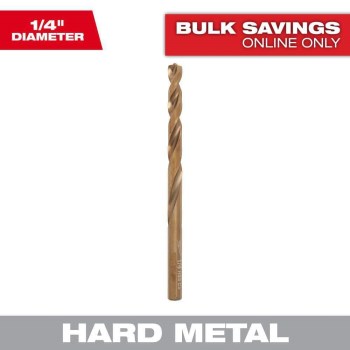 Milwaukee Red Helix Cobalt Drill Bit - 1/4"