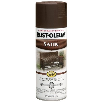 Rust-oleum 241239 Stops Rust Satin Enamel, Dark Brown ~