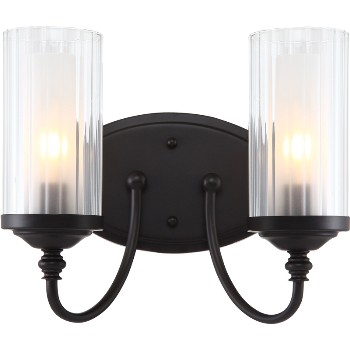 Hardware House 208727 Lexington 2-light Wall And Bath Fixture, Oil Rubbed Bronze