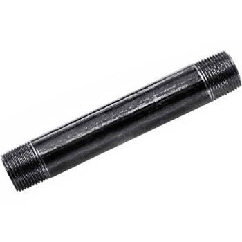 Steel Pipe Nipple, Black ~ 3/4" x 12"