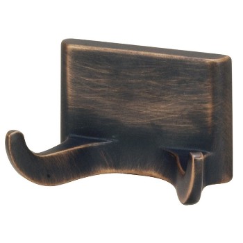 Double Robe Hook, Sunset Series - Classic Bronze