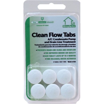 Diversitech  SACF-TABS SimpleAir Clean Flow A/C Pump &amp; Drain Line Treatment Tabs 