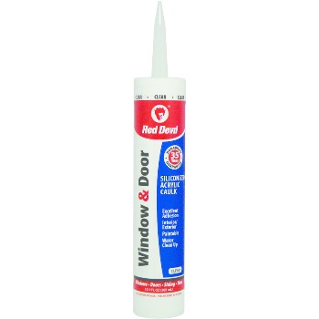 Red Devil 0876 Window Caulk, Clear 10.1 Oz