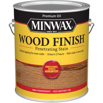 Minwax 71046 Wood Stain, Red Chestnut ~ 1 Gal