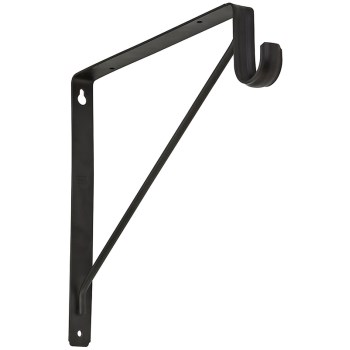 Shelf and Rod Bracket, Oil Rubbed Bronze