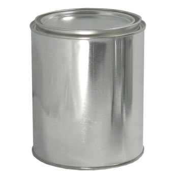 Empty Paint Can with Lid, Lined - Qt