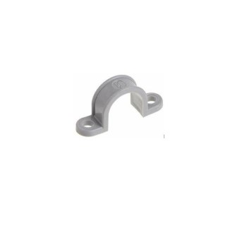 2-Hole Plastic Strap, Gray - 1/2"