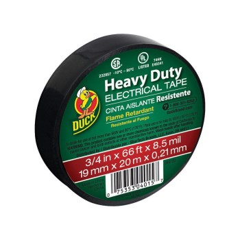Shurtape 668 Vinyl Electrical Tape, Black - 3/4" x 66 Ft