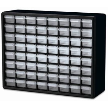 Hardware Storage Cabinet, Black ~ 64 drawers