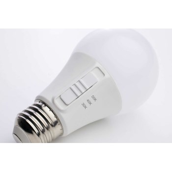 LED A19 Bulb, 3CCT Selectable - 6W (40W Equivalent)