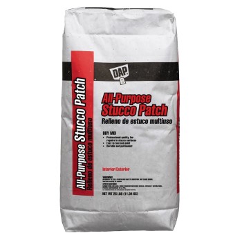 Dap 10502 All Purpose Dry Stucco Patch Mix, White ~ 25 Lb Bag