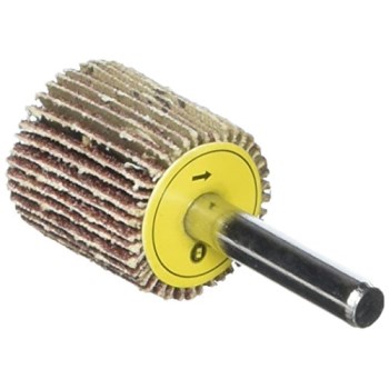 K-T Industries Mounted Flap Wheel - 2" x 1", 80 Grit