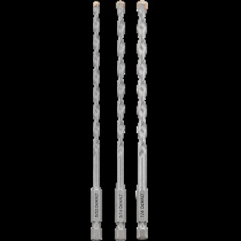 DeWalt Impact Ready Masonry Bit Set - 3pc