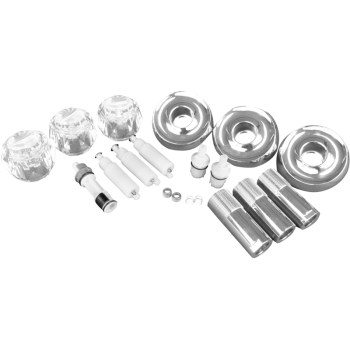 Delta Tub/Shower 3-Handle Trim Kit ~ Chrome