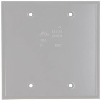 Blank Cover, Weather Proof Two Gang