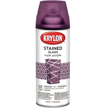 Krylon K09027000 Stained Glass Aerosol Spray Paint, Royal Purple ~ 11.5 Oz