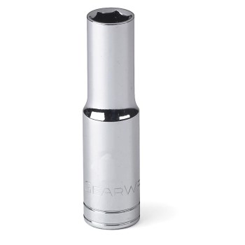 GearWrench 1/4" Drive Deep Socket, 6 Point - 7/32"