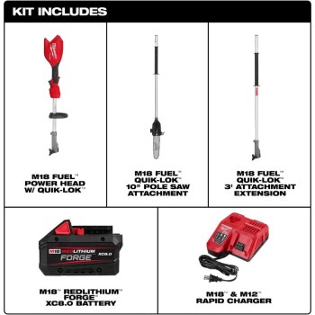 M18 FUEL 10" Pole Saw Kit with QUIK-LOK