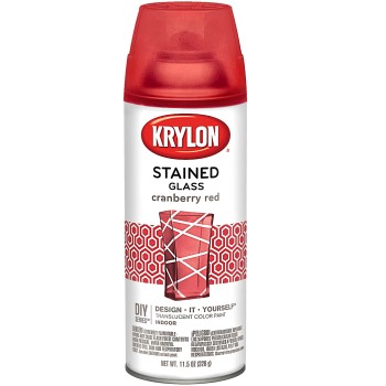 Stained Glass Aerosol Spray Paint, Cranberry Red ~ 11.5 oz