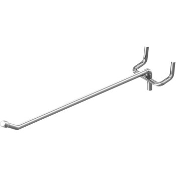 Ball Tip Pegboard Hook, Galvanized Finish ~ 6" 