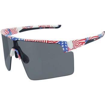 Onyx Flag Safety Glasses - American Flag, Smoke Lens