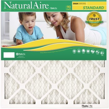 NaturalAire Standard Pleated Disposable Furnace Air Filter 20x25x1 