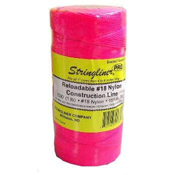 Stringliner 35762 Construction Line, Fluorescent Pink ~ 1000 ft.