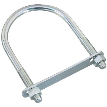 U-Bolt, Zinc Plated ~ 4" x 6-1/2"