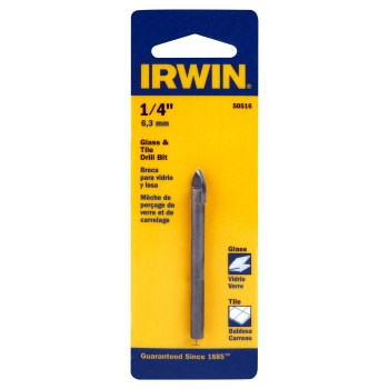 Irwin Glass and Tile Drill Bit   1/4"