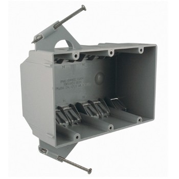 Hubbell/Raco 7846RAC Cable Box, 3 Gang Non Metallic