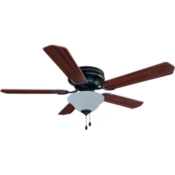 Jupiter Style Series Hugger Ceiling Fan. Oil Rub'd Bronze Finish ~ 5 Blade