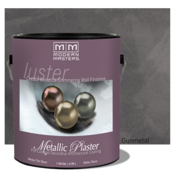 Modern Masters PSMP708-GAL Metallic Plaster,  Gunmetal ~ Gallon 