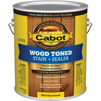 UPC 080351130045 product image for Cabot 01-3004 Wood Toned Deck & Siding Stain, Heartwood ~ Gallon | upcitemdb.com