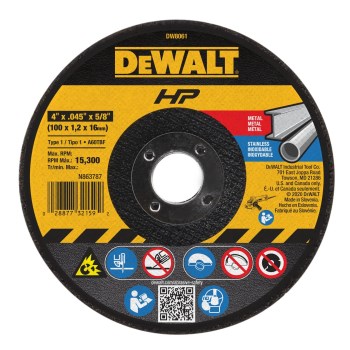 DeWalt Metal Cutting Wheel - 4" x 0.045"