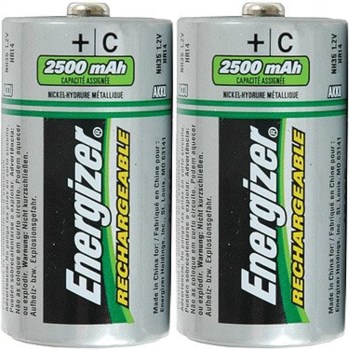 C NiMH Rechargeable Batteries - 2-Pack
